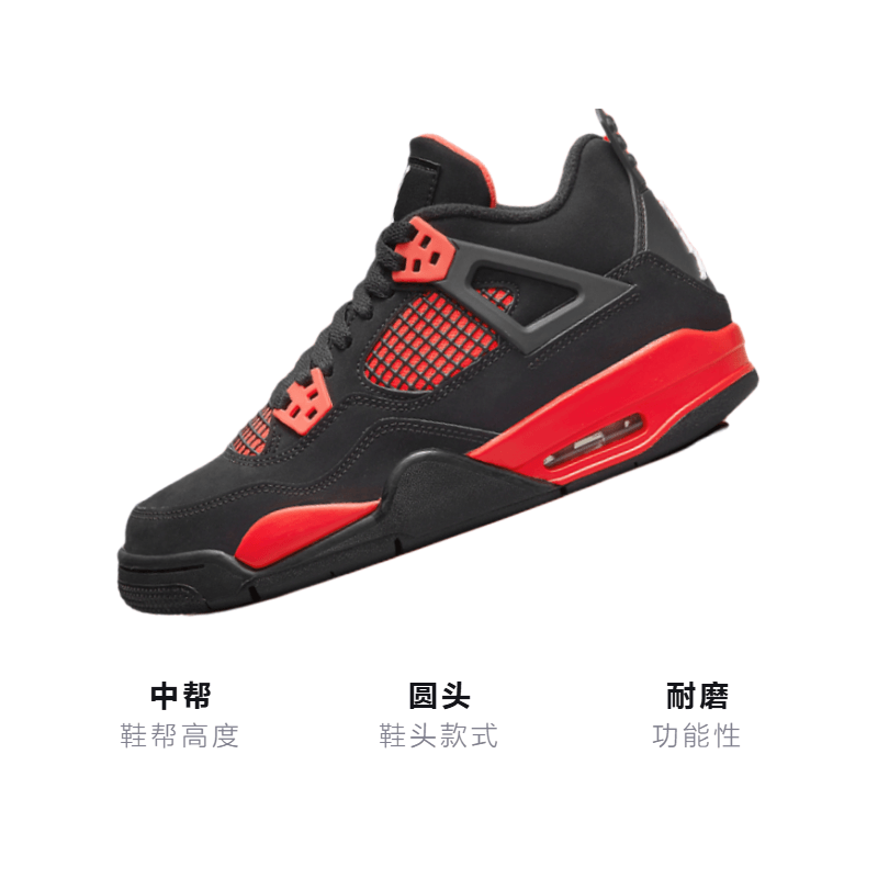 Jordan Air Jordan 4 "Red Thunder" GS — фото 2