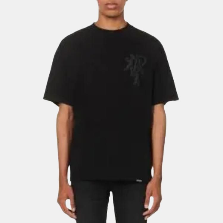 Represent Little Angel Print Crewneck T-Shirt Black — фото 3
