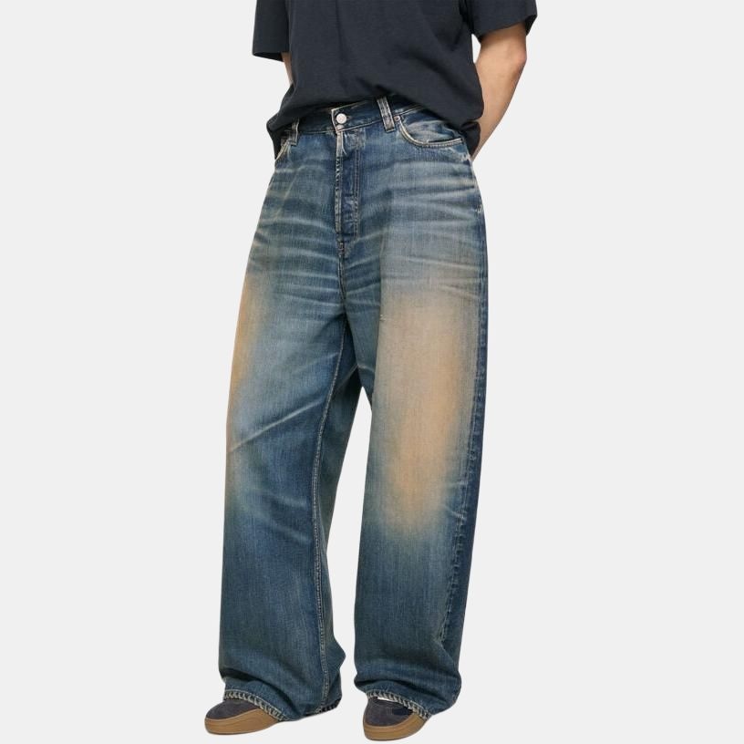 Acne Studios SS25 Vintage Washed Wide Jeans — фото 4