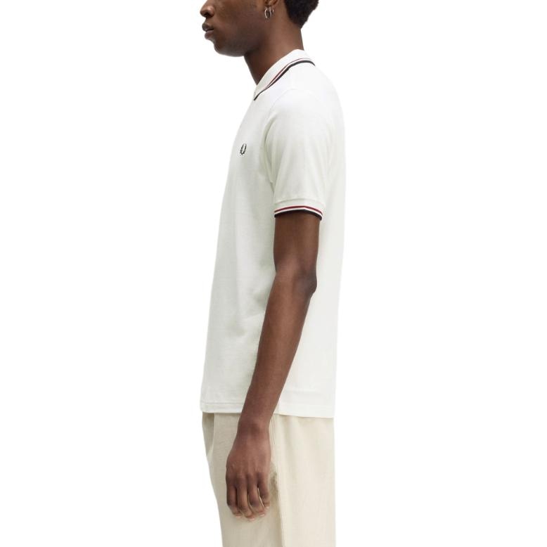 Fred Perry Embroidered Laurel Wreath Polo White — фото 3
