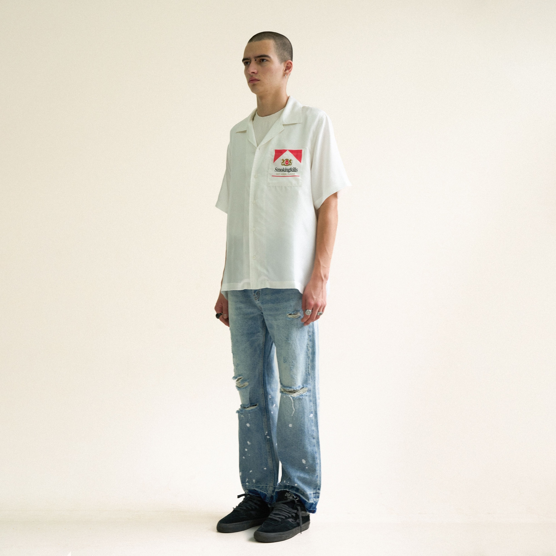 False Perception Graffiti Shirt White — фото 7