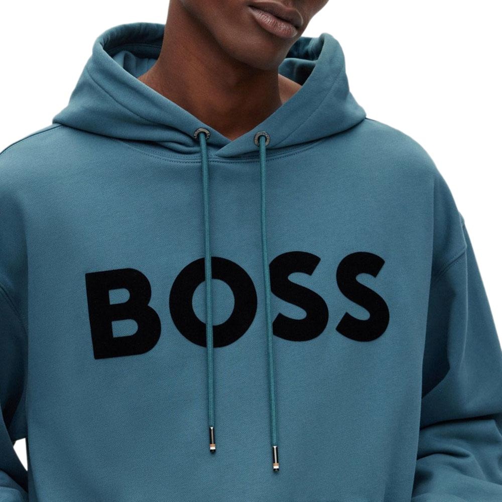 Hugo Boss Hooded Sweatshirt Turquoise — фото 4