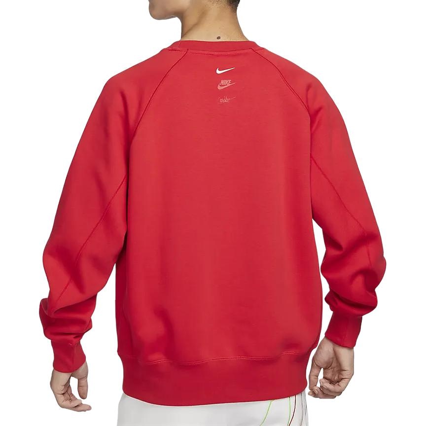 Nike Logo Crewneck Sweatshirt University Red — фото 5