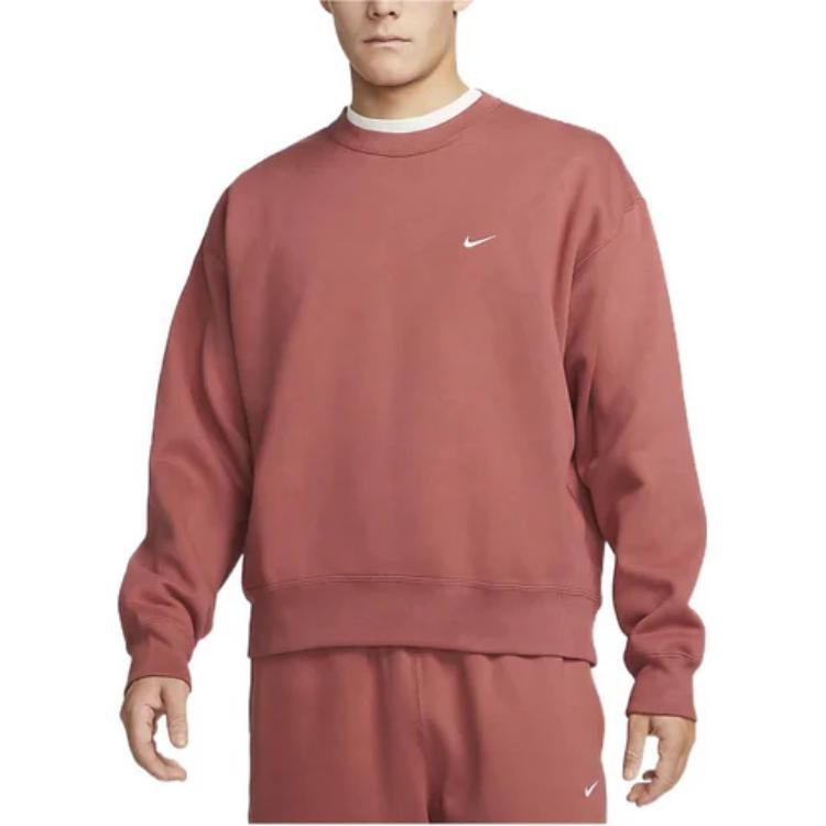 Nike Logo Crewneck Sweatshirt Red — фото 2