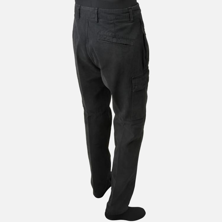 Stone Island Logo Zip Tapered Pants Black — фото 3