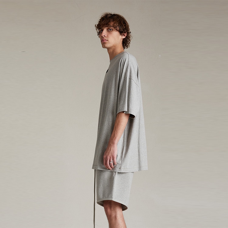 Fear Of God Essentials SS24 Crewneck T-Shirt Dark Heather Oatmeal — фото 3