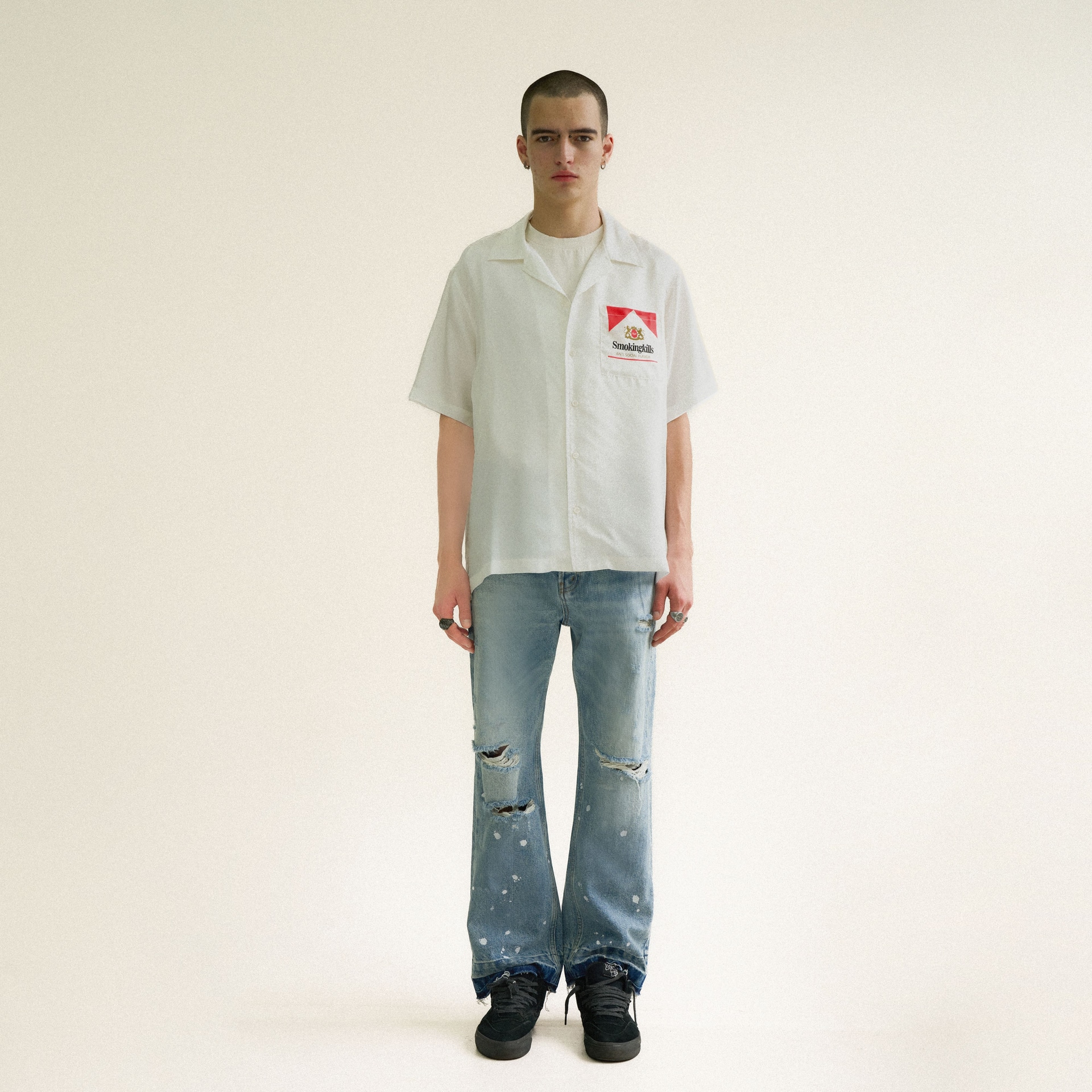 False Perception Graffiti Shirt White — фото 5