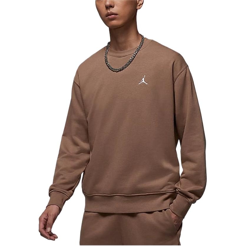 Jordan Crewneck Sweatshirt Brown — фото 6