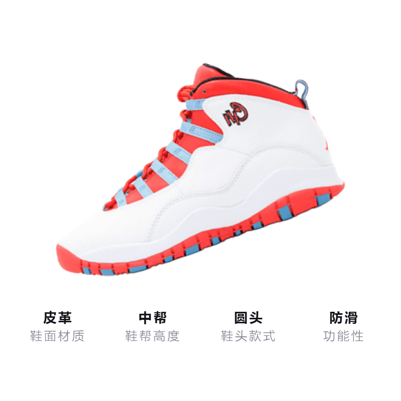 Jordan Air Jordan 10 Retro Chicago Flag GS — фото 7