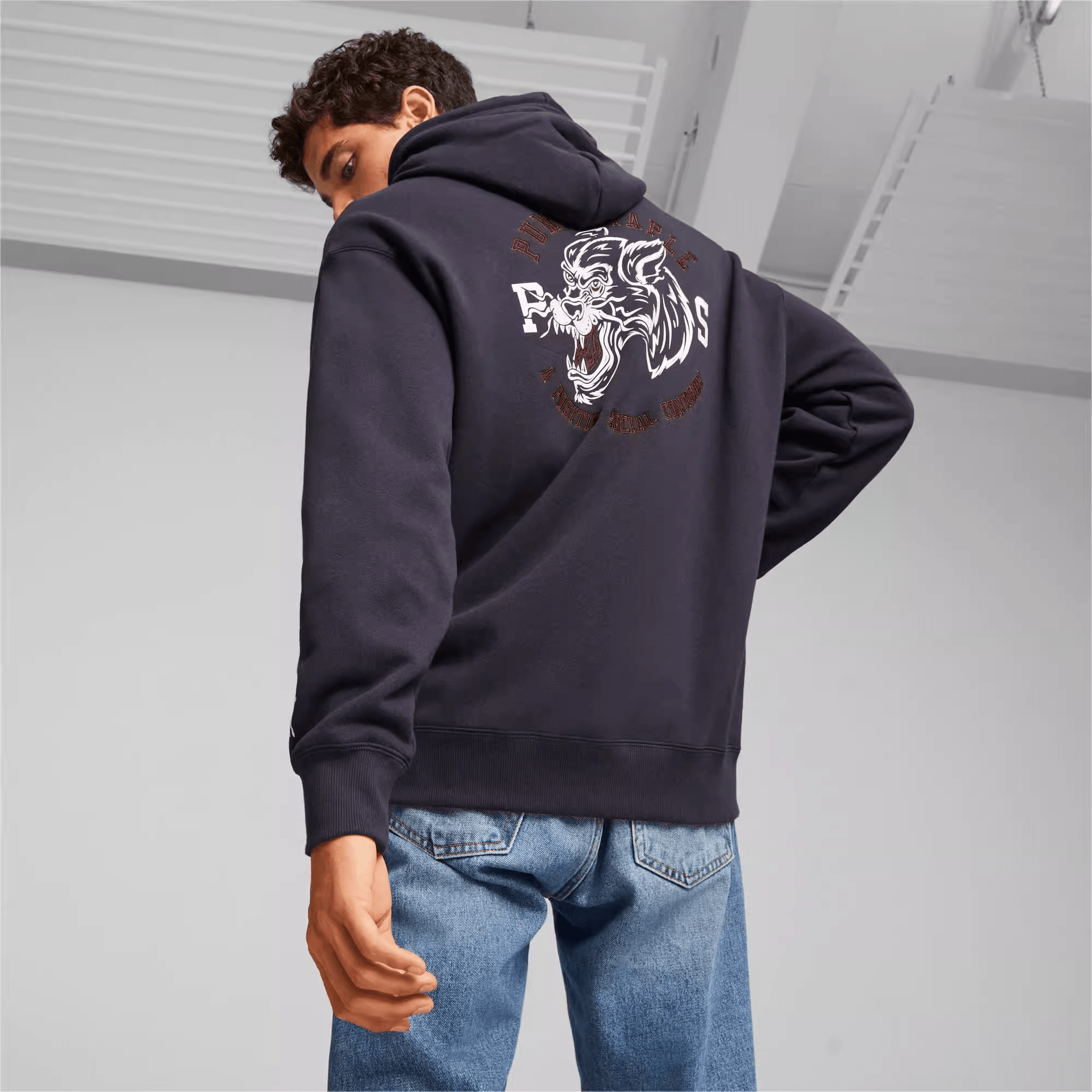 Puma x STAPLE SS23 Hoodie Navy — фото 2