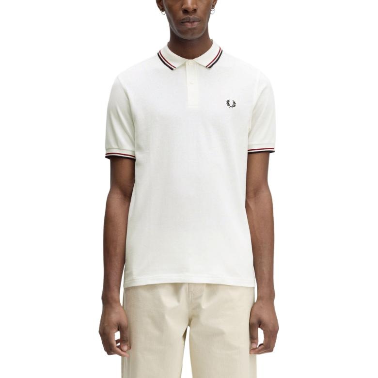 Fred Perry Embroidered Laurel Wreath Polo White — фото 2