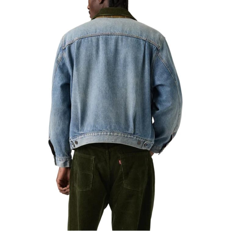 Levi’S x Barbour FW25 Corduroy Collar Denim Jacket — фото 4