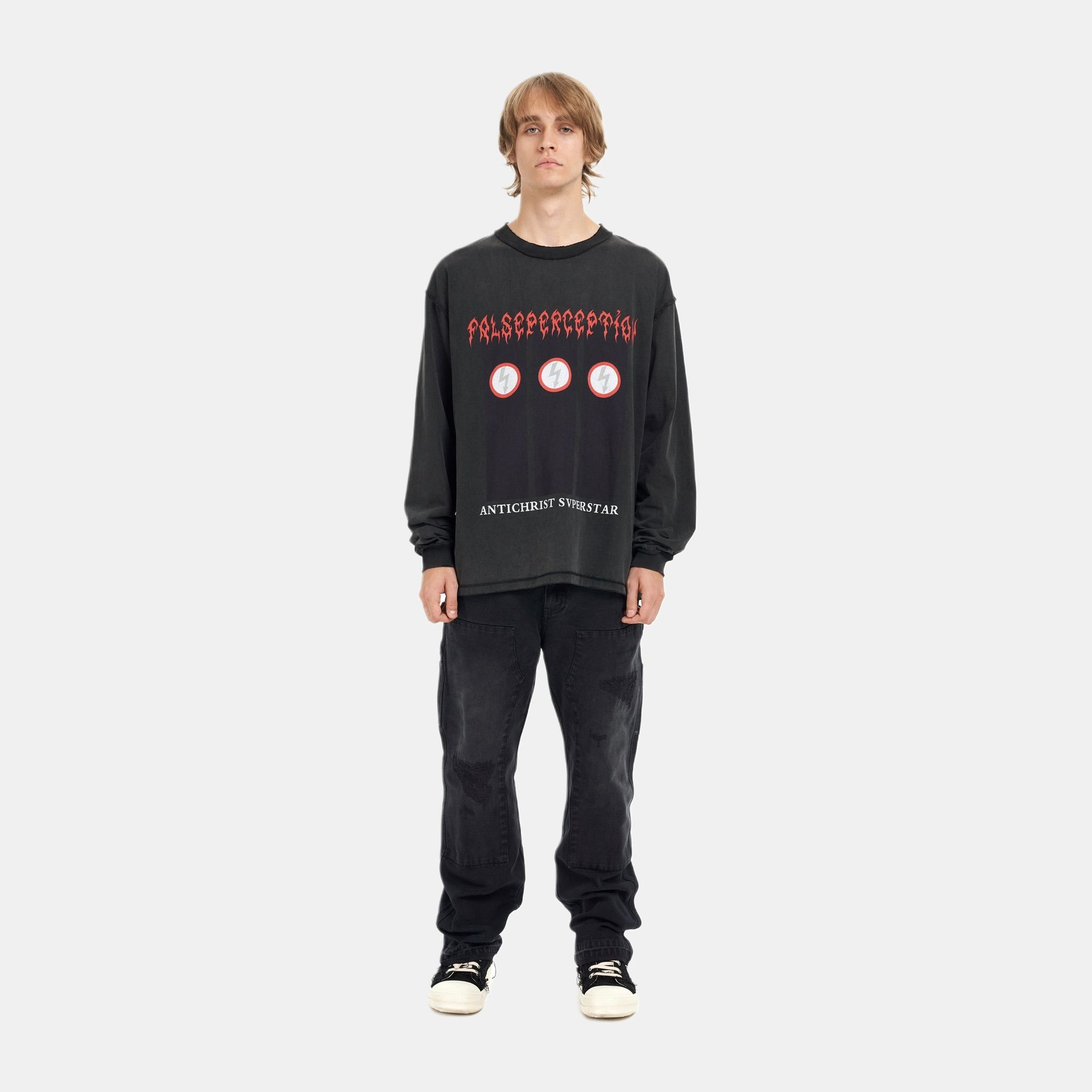 False Perception Vintage Long Sleeve Sweatshirt — фото 6