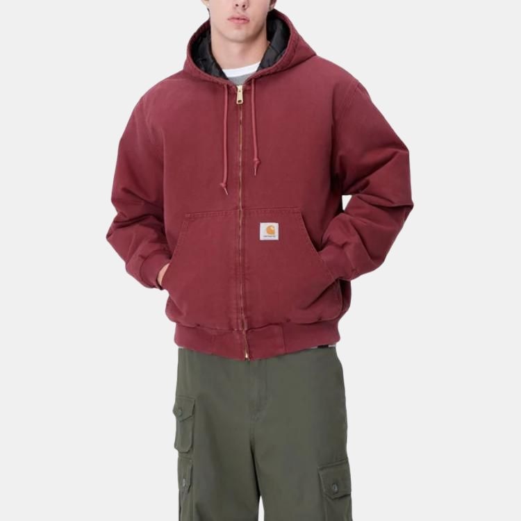 Carhartt WIP Kangaroo Pocket Hoodie Jacket Red — фото 5