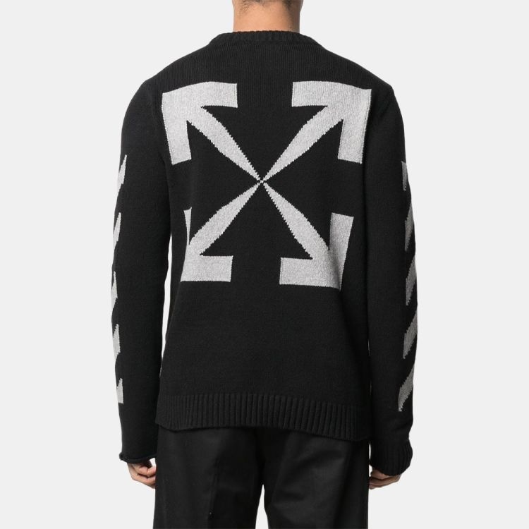 Off-White SS21 Logo Crewneck Sweater Black — фото 4
