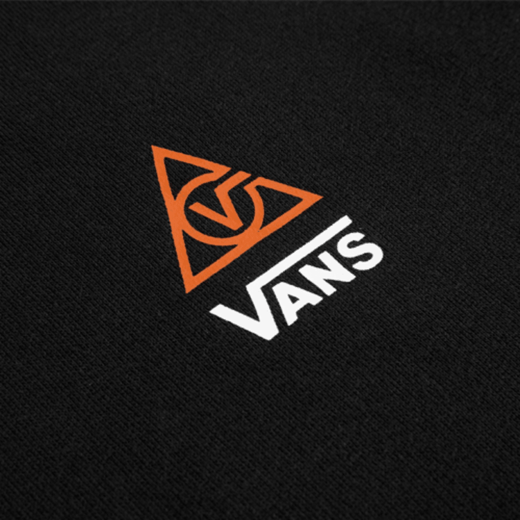 Vans Logo Hoodie Black — фото 4
