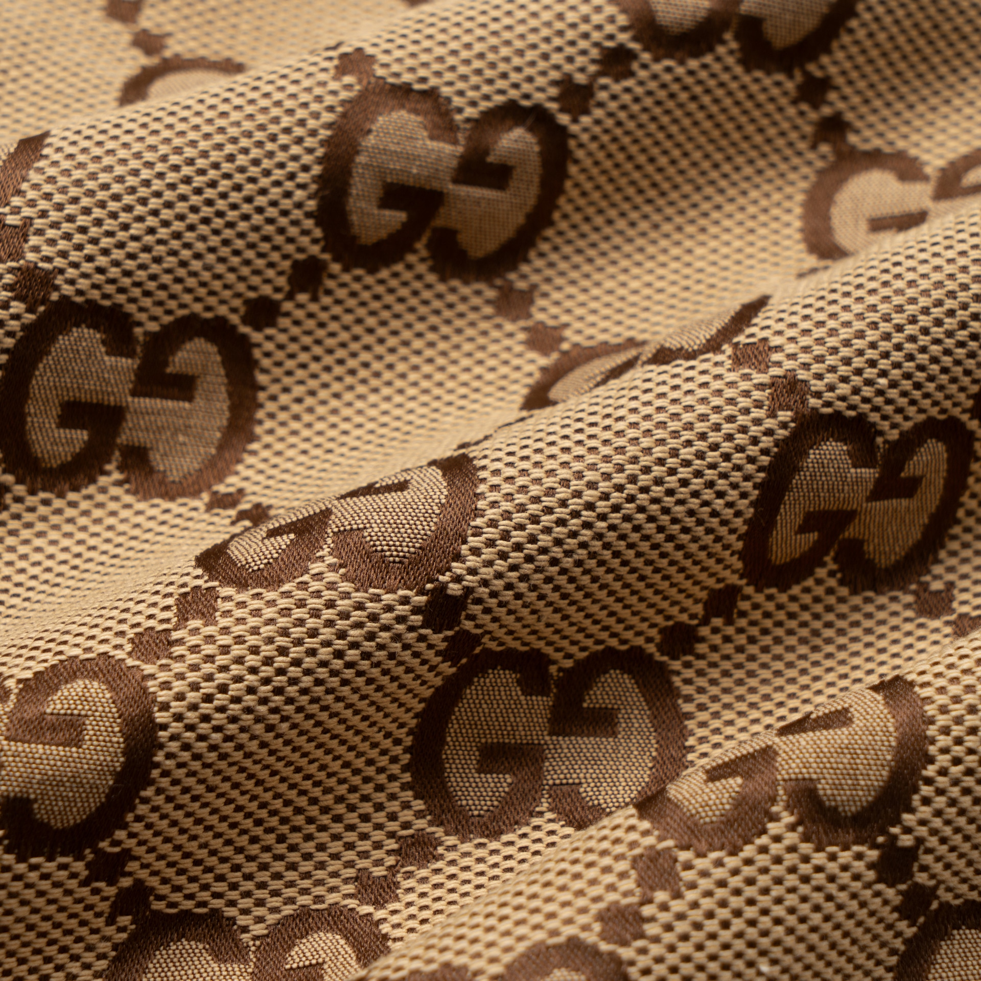 Gucci Logo Print Shirt Brown — фото 8