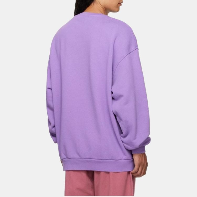 Acne Studios FW22 Logo Embroidered Crewneck Sweatshirt Purple — фото 4