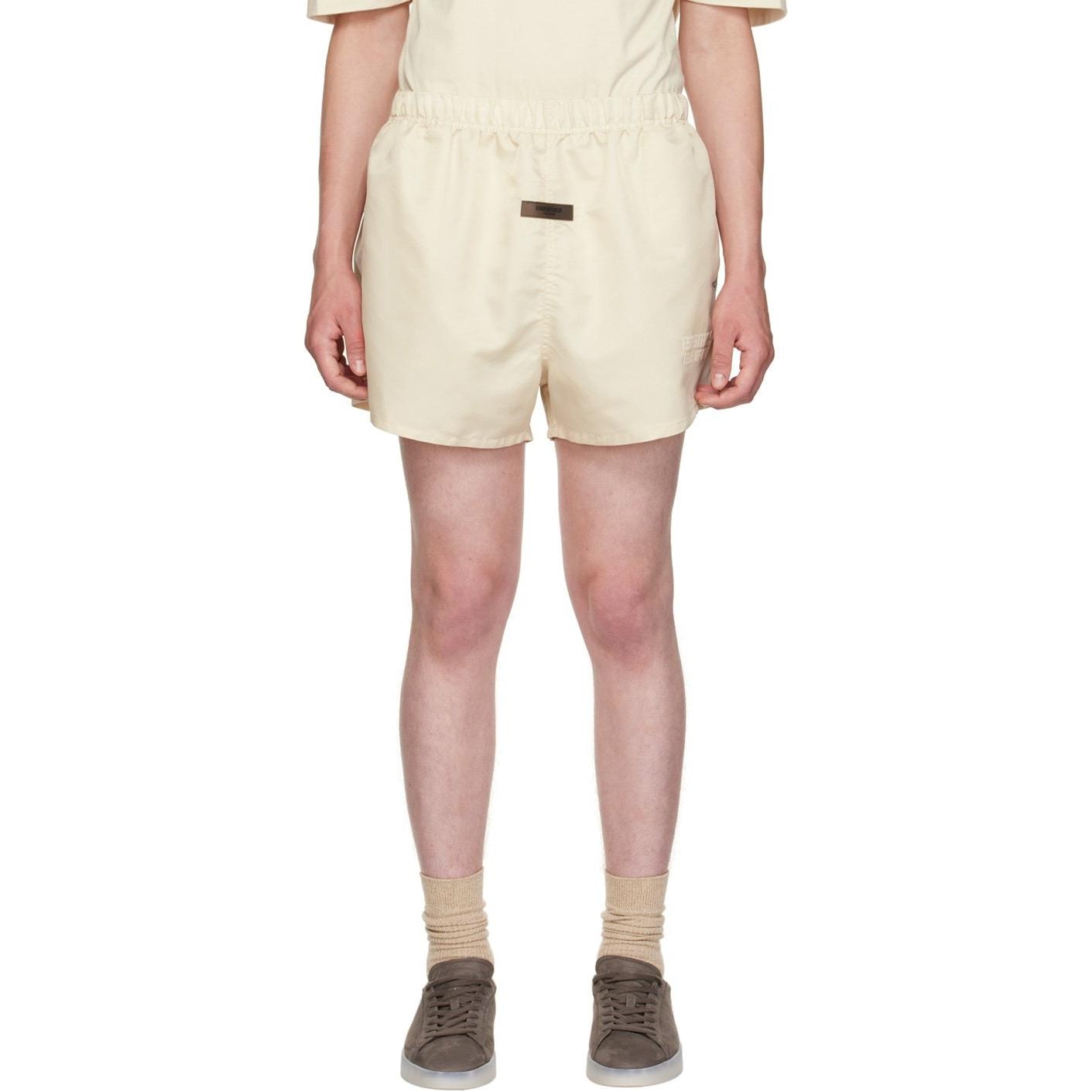 Fear Of God Essentials Nylon Running Shorts Eggshell — фото 5