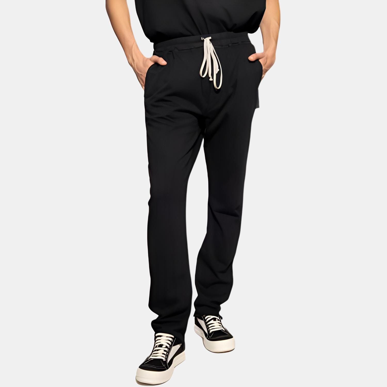 Rick Owens RO Drawstring Lounge Pants Black — фото 2