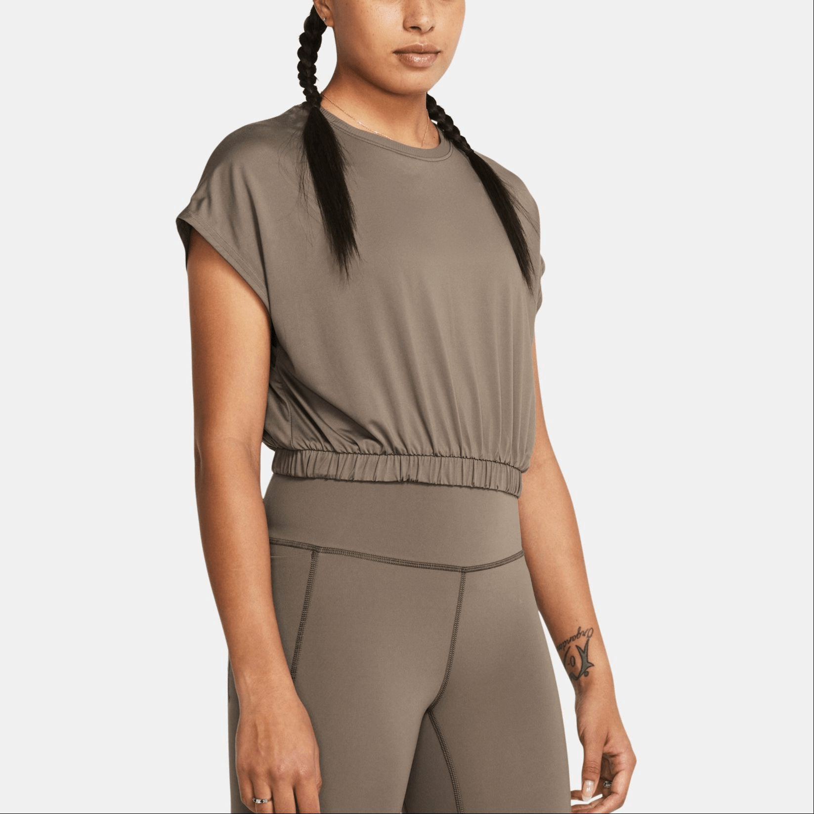 Under Armour UA Meridian Bubble Hem Crop T — фото 2