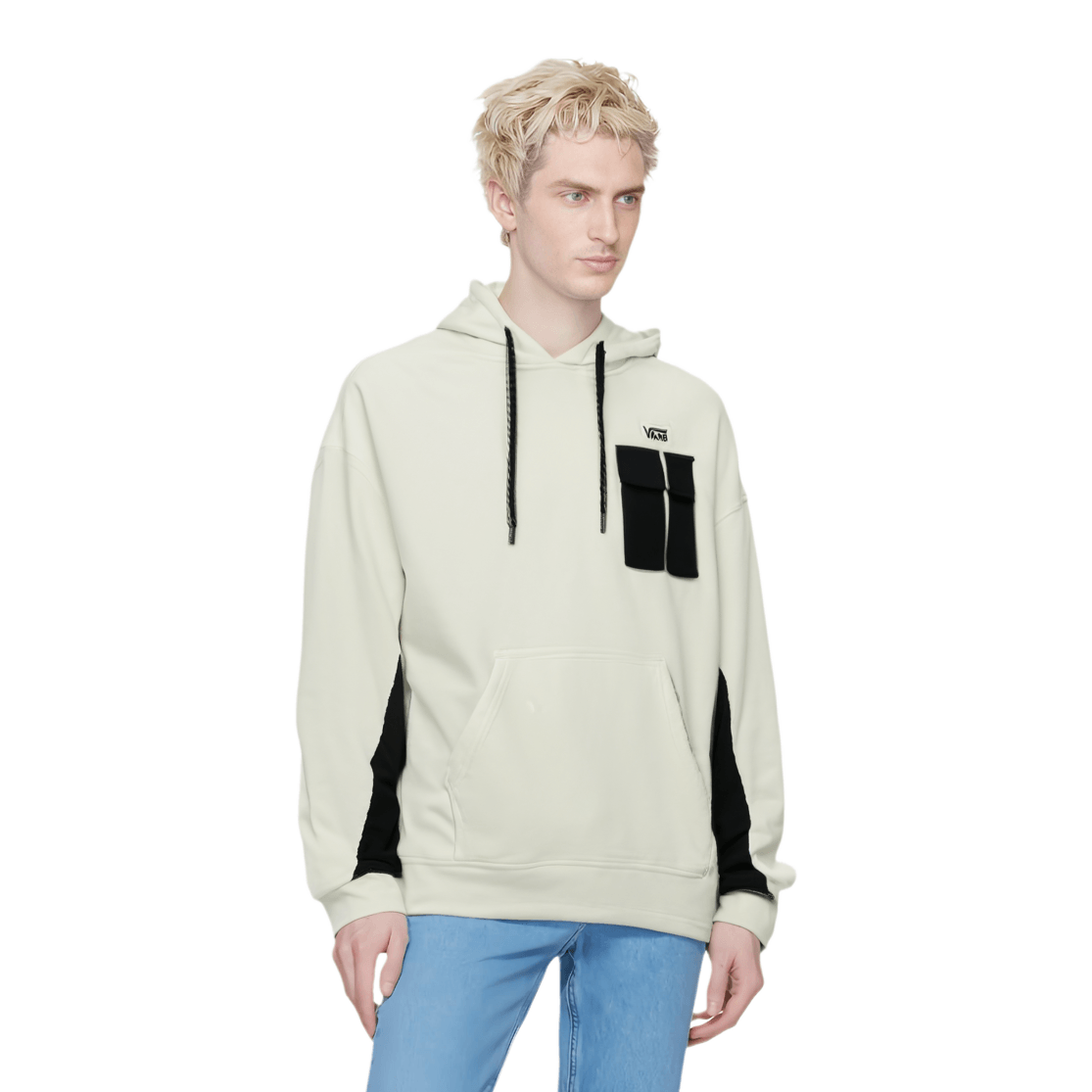 Vans Colorblock Hoodie Cream — фото 2
