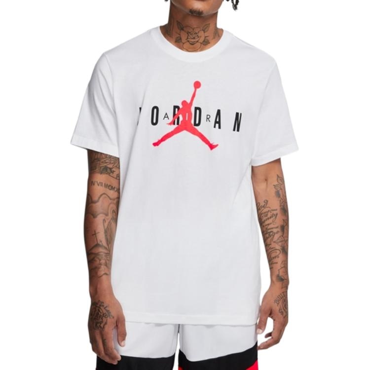 Jordan Wordmark Logo T-Shirt White — фото 5