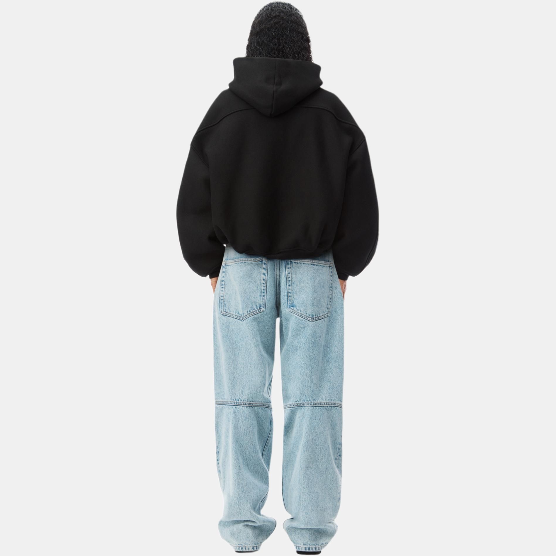 Alexander Wang Fleece Hoodie Black — фото 3