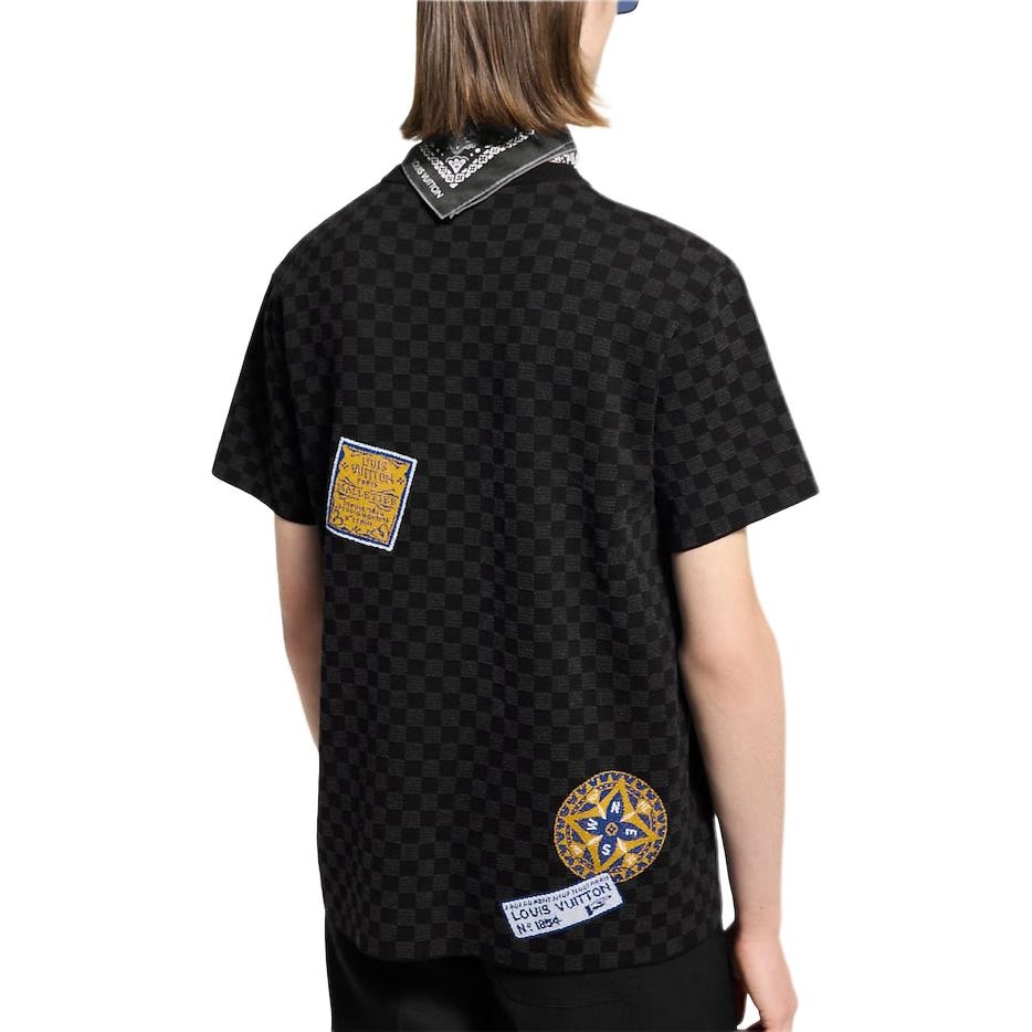 Louis Vuitton SS25 Logo Print T-Shirt Black — фото 6