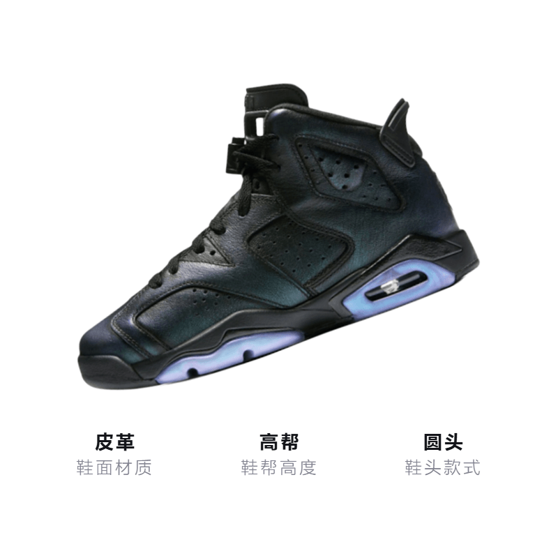 Jordan Air Jordan 6 Retro All Star 2017 Chameleon GS — фото 2