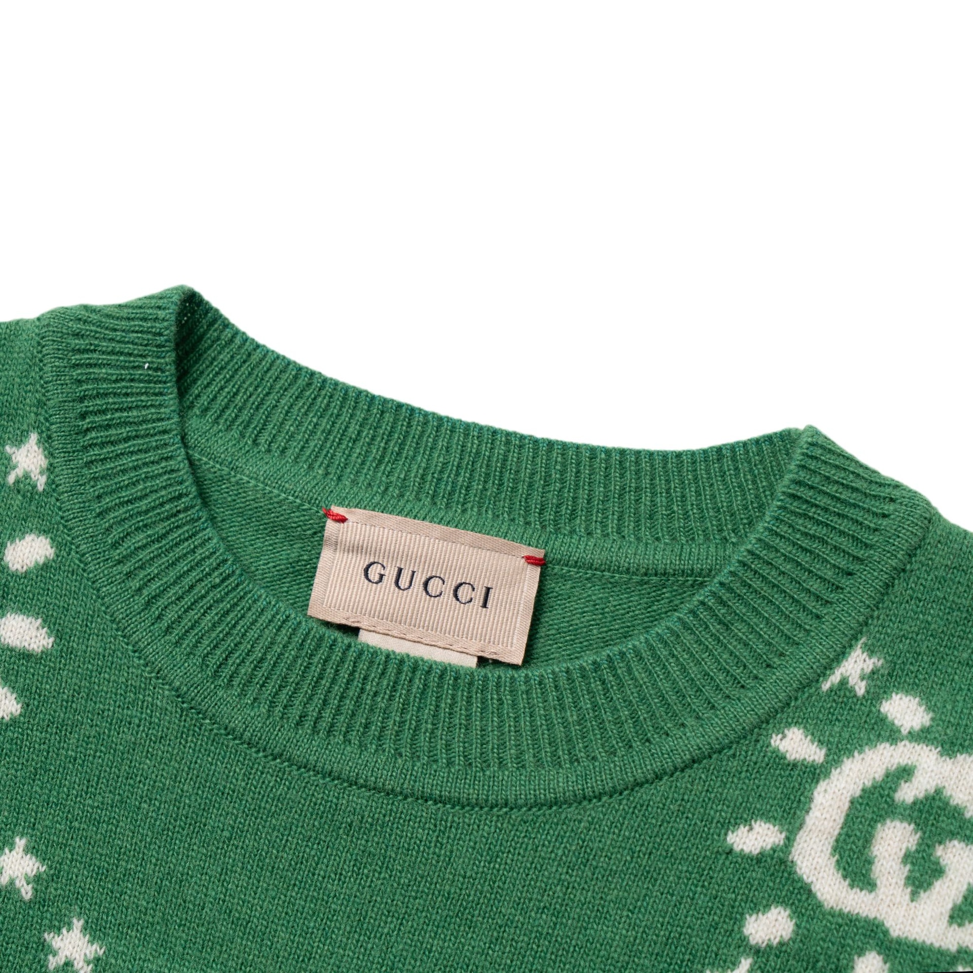Gucci FW23 Logo Knit Sweater Green — фото 2