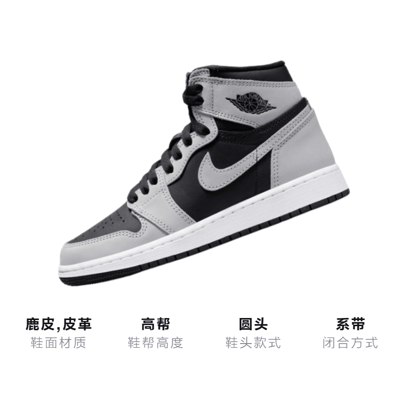 Jordan Air Jordan 1 High OG "Shadow 2.0" GS — фото 2
