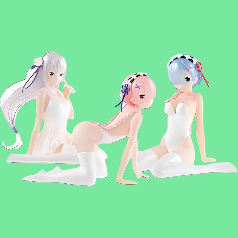 Banpresto Re:Zero Rem Ram Emilia Figure Set — фото 4