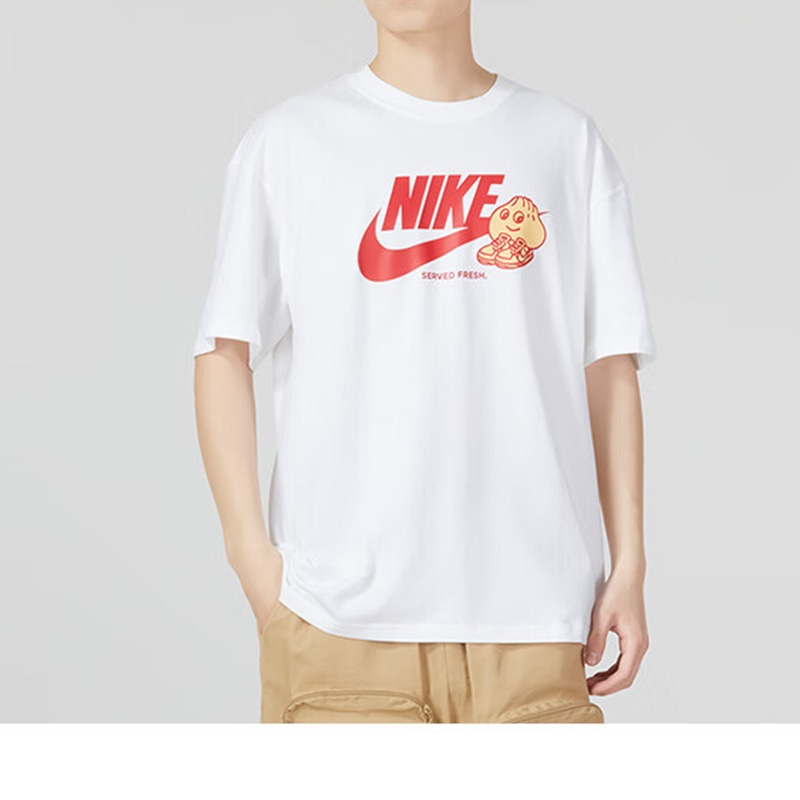 Nike Logo Crew Neck T-Shirt White — фото 2