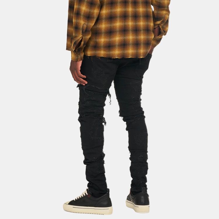 Represent SS21 Vintage Distressed Jeans Black — фото 3