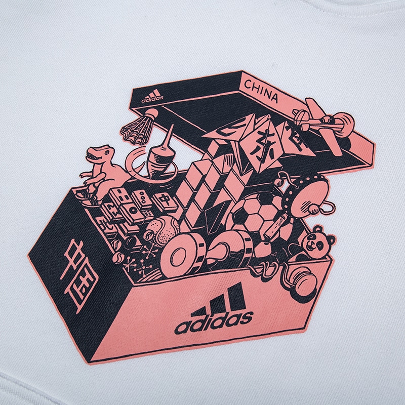 Adidas China Toys Hd White Hoodie — фото 4