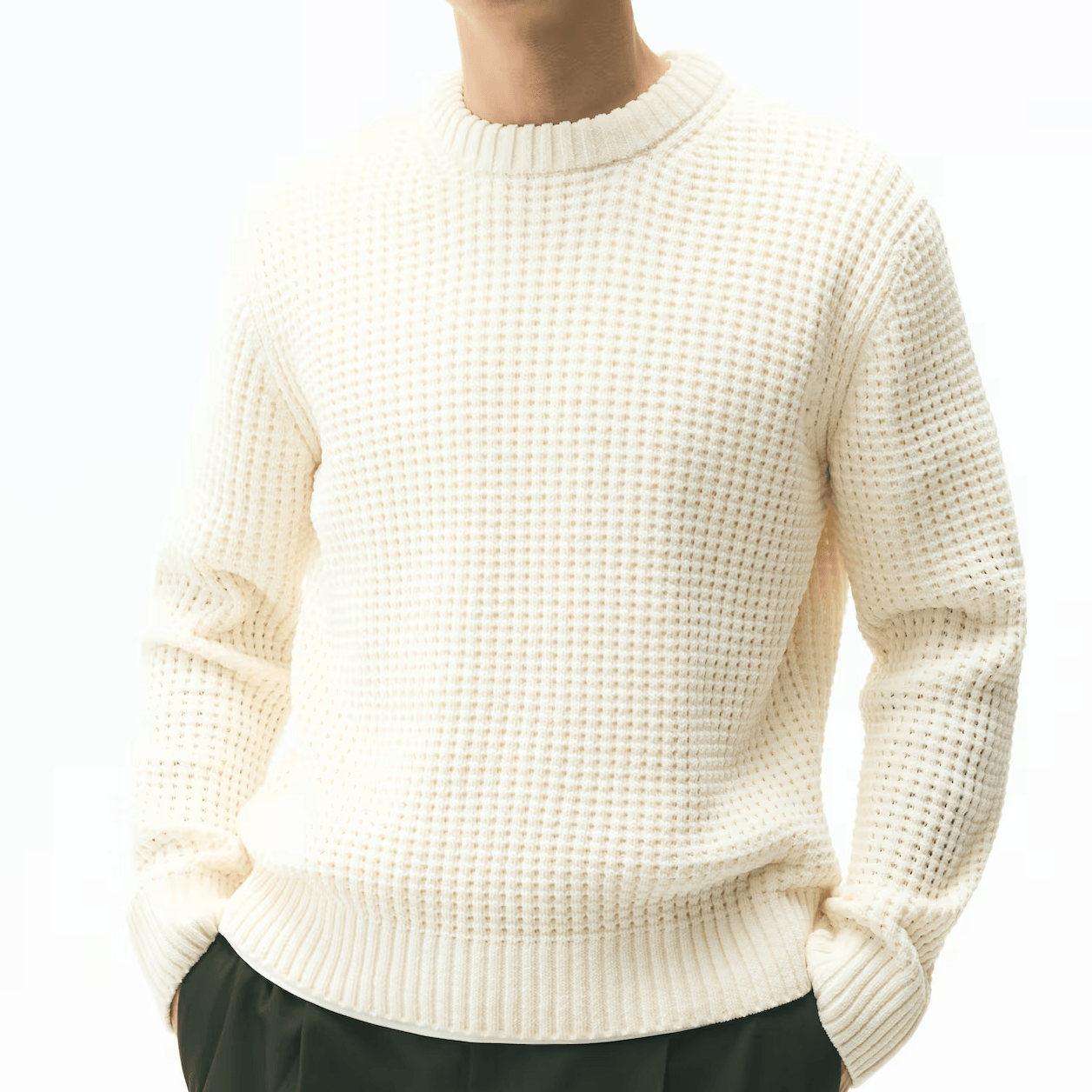 H&M Ribbed Crew Neck Sweater — фото 1