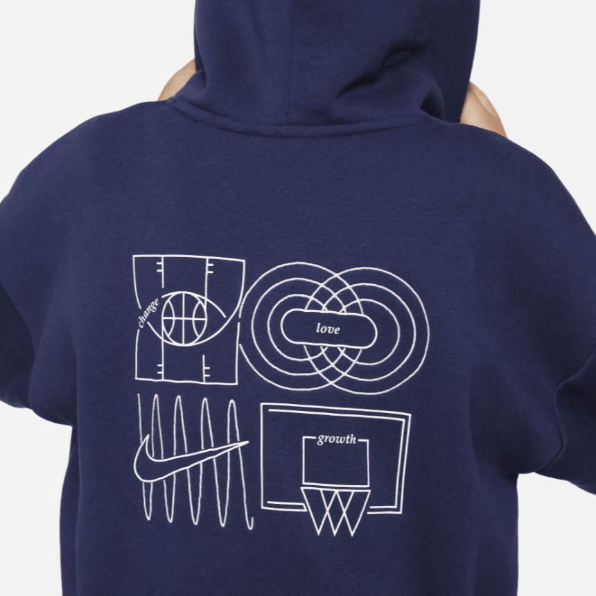 Nike Culture of Basketball Hoodie Navy — фото 4