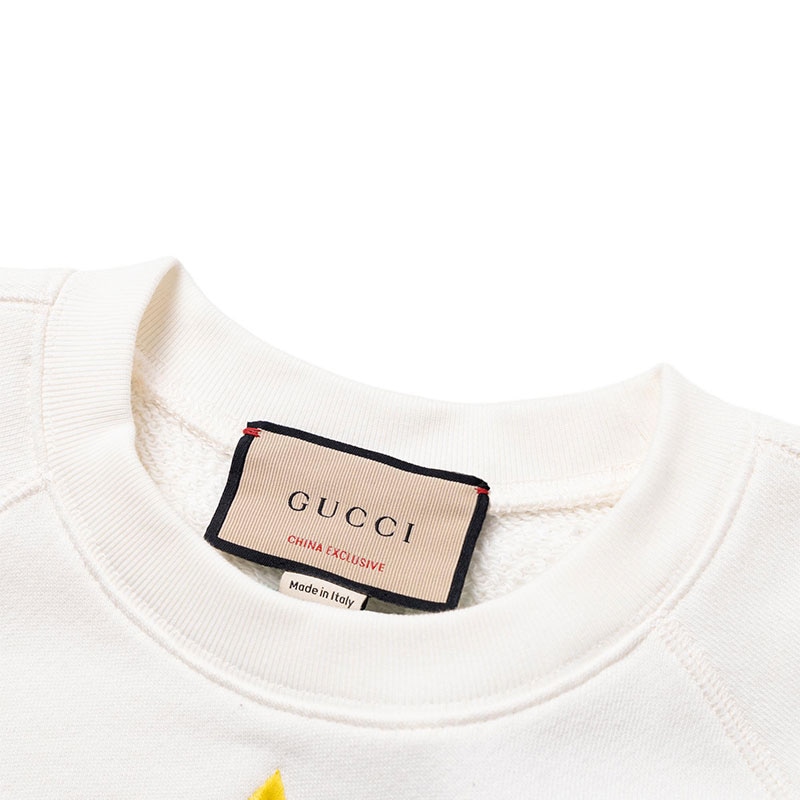 Gucci Classic Double G Star Print Sweatshirt Off-White — фото 6