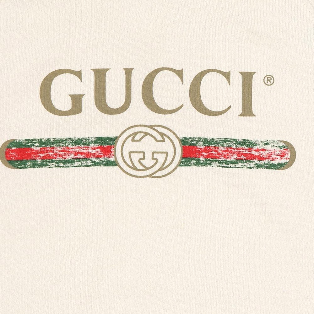 Gucci Hoodie Kids White — фото 11