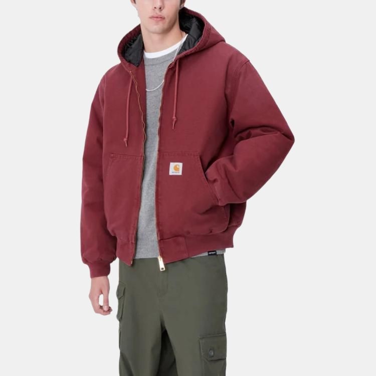 Carhartt WIP Kangaroo Pocket Hoodie Jacket Red — фото 3