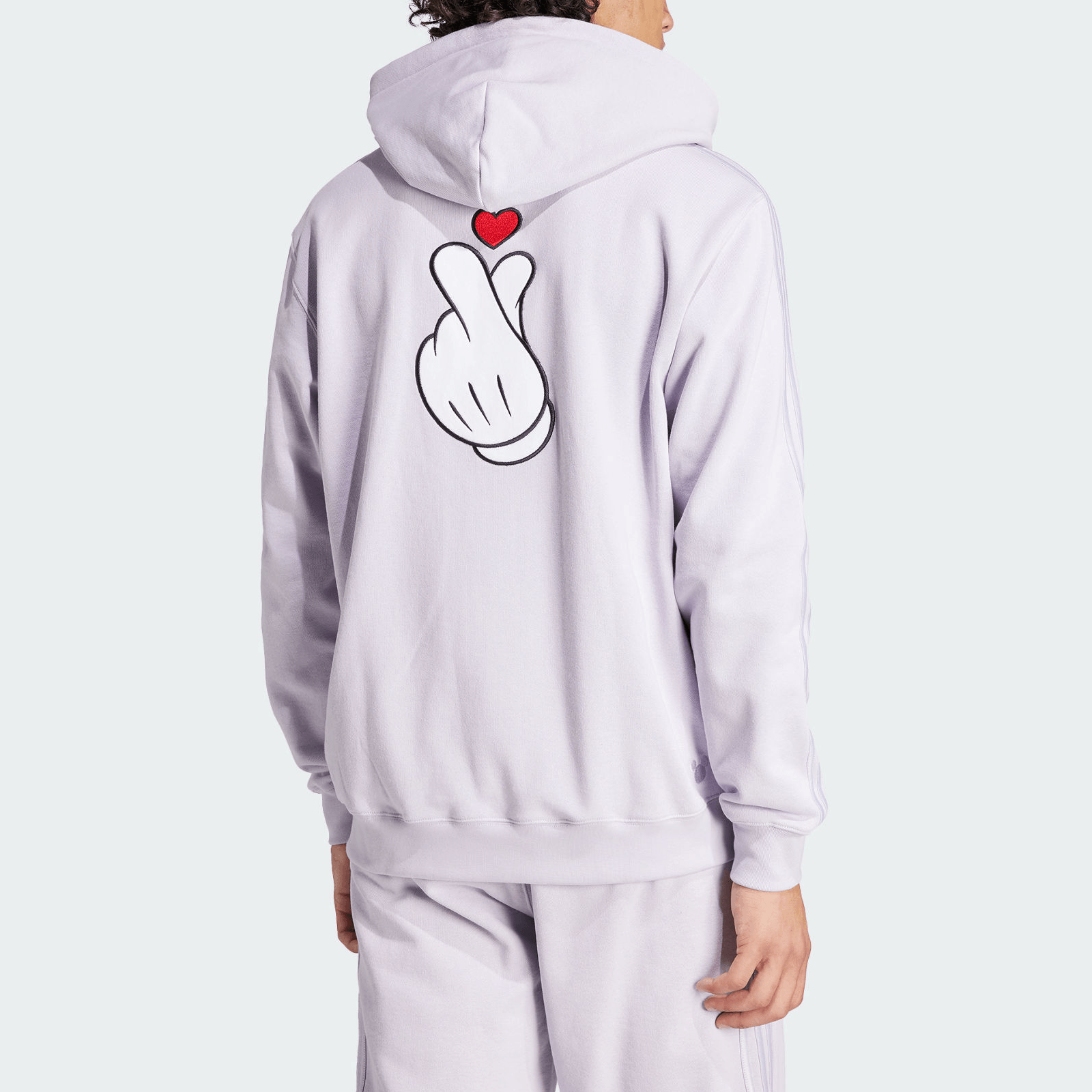 adidas originals x Mickey Mouse SS24 Hoodie Silver — фото 2