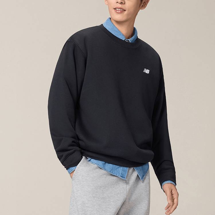 New Balance NB Crewneck Sweatshirt Black — фото 2