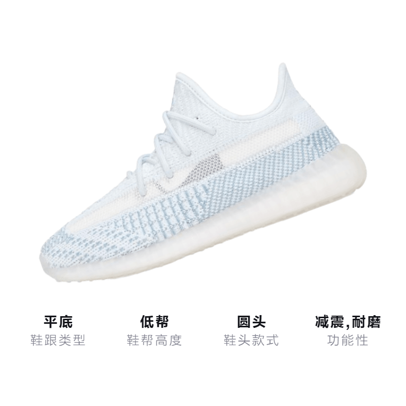 adidas originals Yeezy Boost 350 V2 Cloud White — фото 2