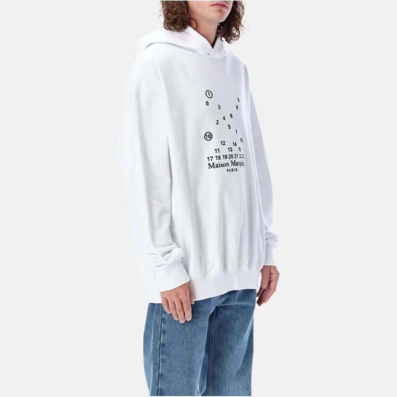 Maison Margiela FW22 Digital Cross Hoodie White — фото 3