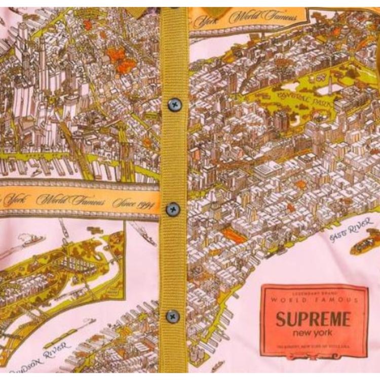 Supreme Silk Map Cardigan — фото 4
