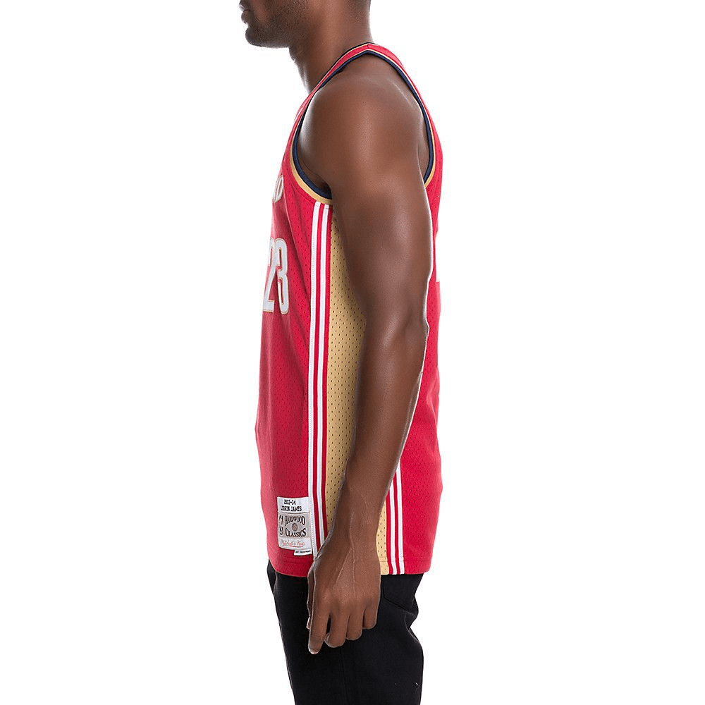 Mitchell & Ness NBA Cavaliers LeBron James 23 Away Jersey Red — фото 2