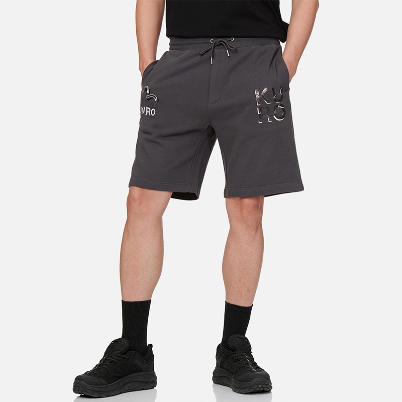 Evisu Ukiyo-e Seagull Logo Shorts Dark Grey — фото 2