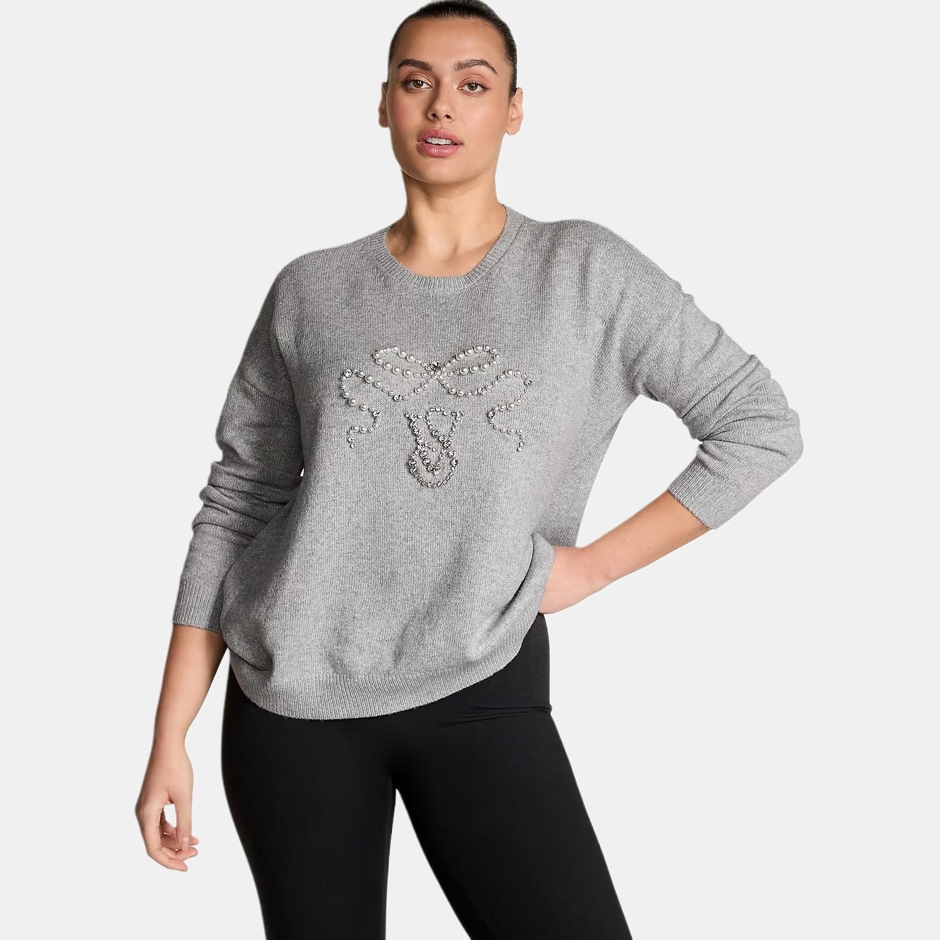 Victoria'S Secret Embellished Crewneck Sweater — фото 1