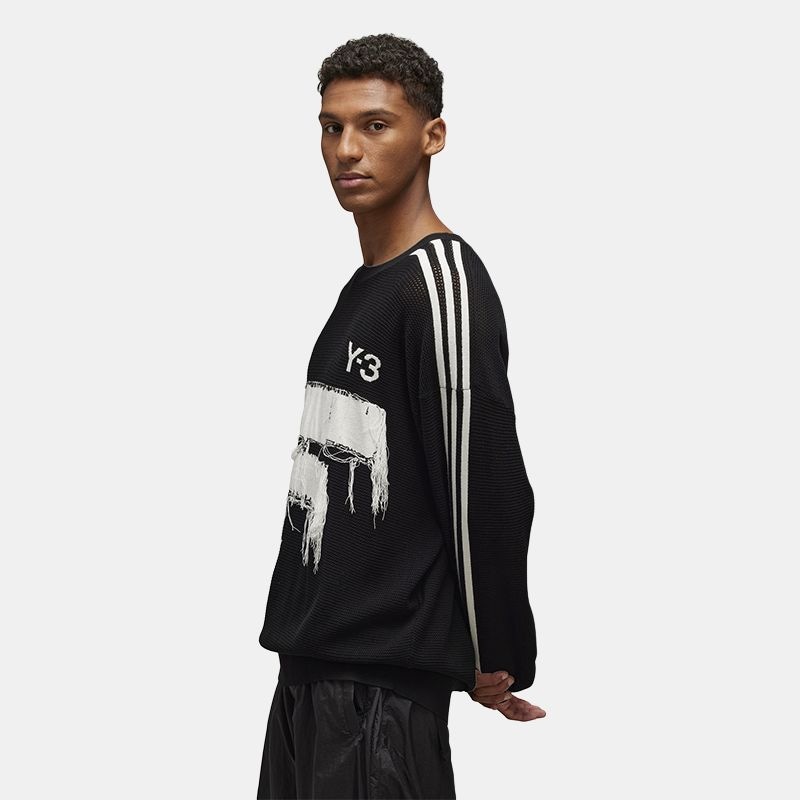 Y-3 GFX Knit Crew Black — фото 3